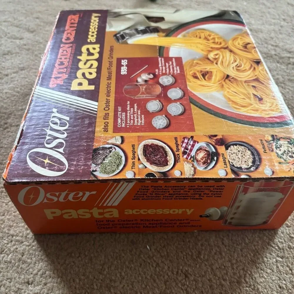 Oster Kitchen Center Pasta Accessory 939-65 Complete
